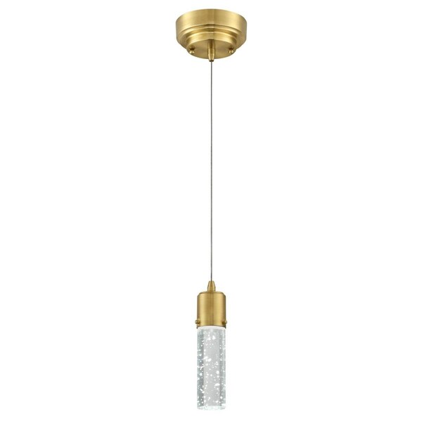 Westinghouse Pendant LED Dimmable 8W Mini Cava Champagne Brass Bubble Glass 6355300 - main